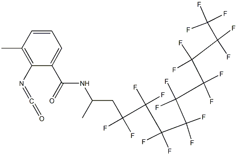 2-Isocyanato-3-methyl-N-[2-(nonadecafluorononyl)-1-methylethyl]benzamide Structure