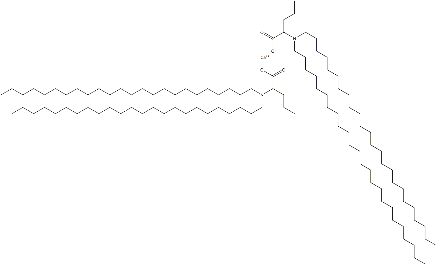 Bis[2-(ditetracosylamino)valeric acid]calcium salt 구조식 이미지