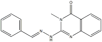 2-(2-Benzylidenehydrazino)-3-methylquinazolin-4(3H)-one 구조식 이미지