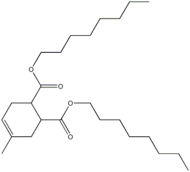 4-Methyl-4-cyclohexene-1,2-dicarboxylic acid dioctyl ester Structure