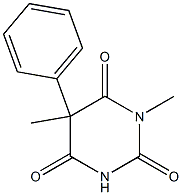 5-Phenyl-1,5-dimethyl-2,4,6(1H,3H,5H)-pyrimidinetrione 구조식 이미지
