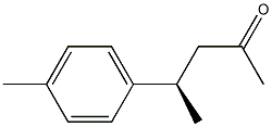 [R,(-)]-4-(p-Tolyl)-2-pentanone 구조식 이미지