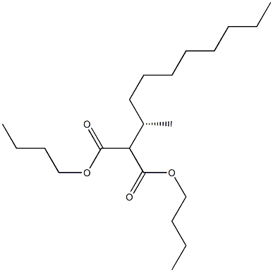 (+)-2-[(S)-1-Methylnonyl]malonic acid dibutyl ester Structure