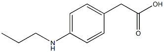 2-[p-(Propylamino)phenyl]acetic acid 구조식 이미지