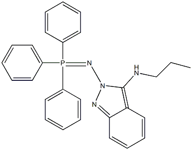 3-Propylamino-2-[triphenylphosphoranylideneamino]-2H-indazole 구조식 이미지