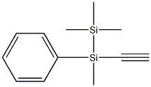 Ethynyl(trimethylsilyl)phenyl(methyl)silane 구조식 이미지