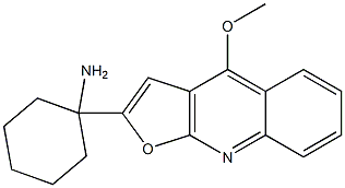 2-(1-Aminocyclohexyl)-4-methoxyfuro[2,3-b]quinoline 구조식 이미지