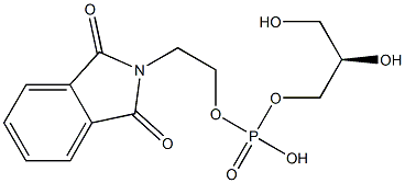 [R,(-)]-1-O-[(2-Phthalimidylethyl)phosphono]-D-glycerol 구조식 이미지