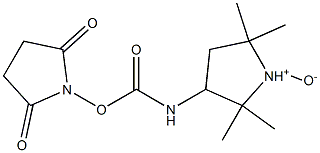 2,2,5,5-Tetramethyl-3-[(2,5-dioxo-1-pyrrolidinyl)oxycarbonylamino]pyrrolidine-1-oxide Structure