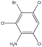 2,4,6-Trichloro-3-bromoaniline Structure