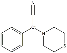 Phenyl(thiomorpholino)cyanomethanide 구조식 이미지