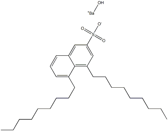 4,5-Dinonyl-2-naphthalenesulfonic acid hydroxybarium salt Structure