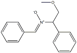 N-(2-Methoxy-1-phenylethyl)phenylmethanimine N-oxide Structure