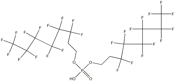 Bis(3,3,4,4,5,5,6,6,7,7,8,8,8-tridecafluorooctyl) phosphate Structure