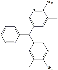 5,5'-Benzylidenebis(3-methylpyridin-2-amine) 구조식 이미지