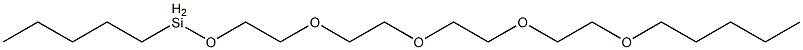 Pentyl[2-[2-[2-[2-(pentyloxy)ethoxy]ethoxy]ethoxy]ethoxy]silane 구조식 이미지