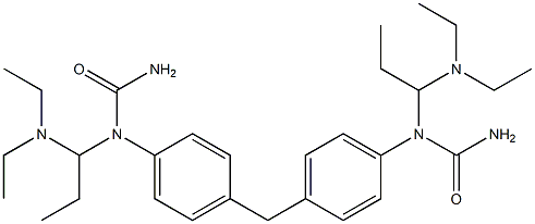 1,1'-Methylenebis(4,1-phenylene)bis[1-[1-(diethylamino)propyl]urea] Structure