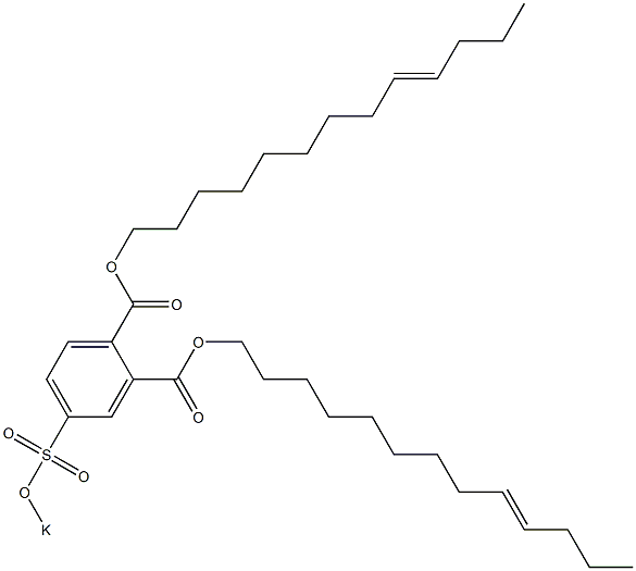 4-(Potassiosulfo)phthalic acid di(9-tridecenyl) ester Structure