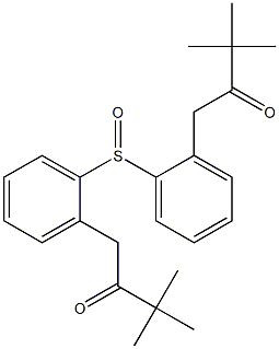 2-Oxo-3,3-dimethylbutylphenyl sulfoxide 구조식 이미지