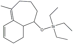 2,6,7,8,9,9a-Hexahydro-9-(triethylsilyloxy)-5-methyl-1H-benzocycloheptene Structure