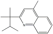 4-Methyl-2-(1,1,2-trimethylpropyl)quinoline Structure