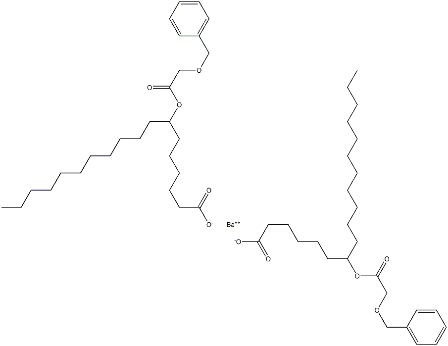 Bis[7-(benzyloxyacetoxy)stearic acid]barium salt 구조식 이미지