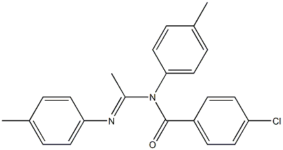 N1-(p-Chlorobenzoyl)-N1,N2-bis(p-methylphenyl)acetamidine 구조식 이미지