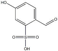 2-Formyl-5-hydroxybenzenesulfonic acid 구조식 이미지