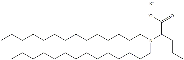 2-(Ditetradecylamino)valeric acid potassium salt Structure