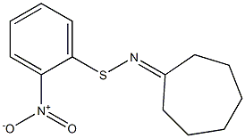 [(2-Nitrophenyl)thioimino]cycloheptane 구조식 이미지