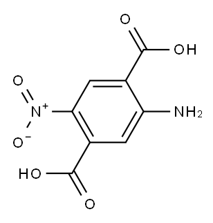 2-Amino-5-nitroterephthalic acid 구조식 이미지