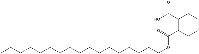 Cyclohexane-1,2-dicarboxylic acid hydrogen 1-heptadecyl ester 구조식 이미지
