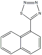 5-(1-Naphtyl)-1,2,3,4-thiatriazole 구조식 이미지