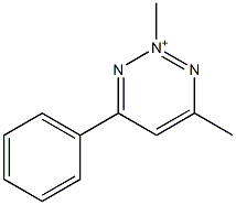 4-Methyl-6-phenyl-2-methyl-1,2,3-triazin-2-ium 구조식 이미지