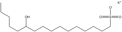 11-Hydroxyhexadecane-1-sulfonic acid potassium salt 구조식 이미지