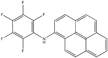 1-[(Pentafluorophenyl)amino]pyrene 구조식 이미지