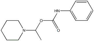 Phenylcarbamic acid 1-piperidinoethyl ester 구조식 이미지
