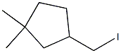 3,3-Dimethyl-1-(iodomethyl)cyclopentane Structure