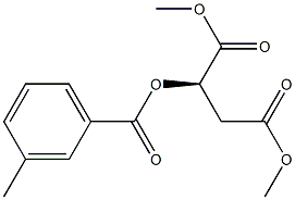 [R,(+)]-2-(m-Toluoyloxy)succinic acid dimethyl ester 구조식 이미지