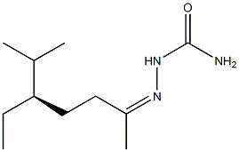 [R,(+)]-5-Ethyl-6-methyl-2-heptanonesemicarbazone 구조식 이미지