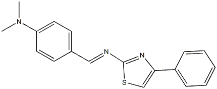 4-Phenyl-2-[[4-(dimethylamino)benzylidene]amino]thiazole Structure