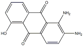 1-Hydroxy-5,6-diaminoanthraquinone Structure