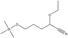 5-(Trimethylsilyloxy)-2-ethoxypentanenitrile Structure