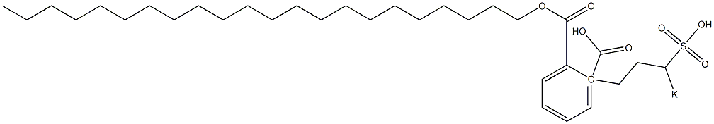 Phthalic acid 1-docosyl 2-(3-potassiosulfopropyl) ester Structure