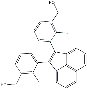 1,2-Bis(2-methyl-3-hydroxymethylphenyl)acenaphthylene 구조식 이미지