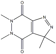 3,3,5,6-Tetramethyl-3H-pyrazolo[3,4-d]pyridazine-4,7(5H,6H)-dione 구조식 이미지