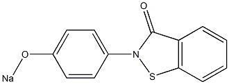 2-(4-Sodiooxyphenyl)-1,2-benzisothiazol-3(2H)-one 구조식 이미지