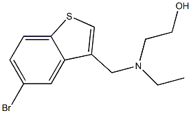 5-Bromo-3-[[N-ethyl-N-(2-hydroxyethyl)amino]methyl]benzo[b]thiophene Structure