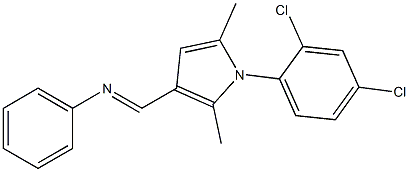 3-[(Phenylimino)methyl]-1-(2,4-dichlorophenyl)-2,5-dimethyl-1H-pyrrole Structure