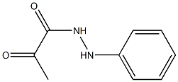 1-[2-(Phenyl)hydrazino]-1,2-propanedione 구조식 이미지